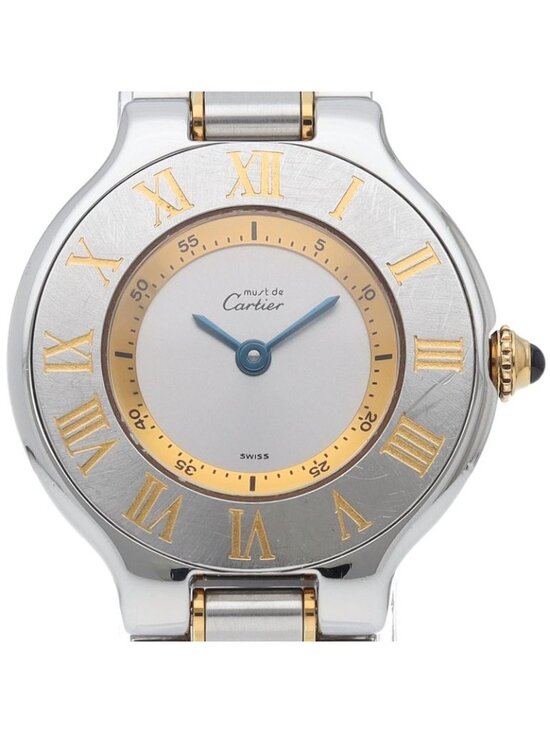 Cartier Must 21 SM Watch SS Silver Polished